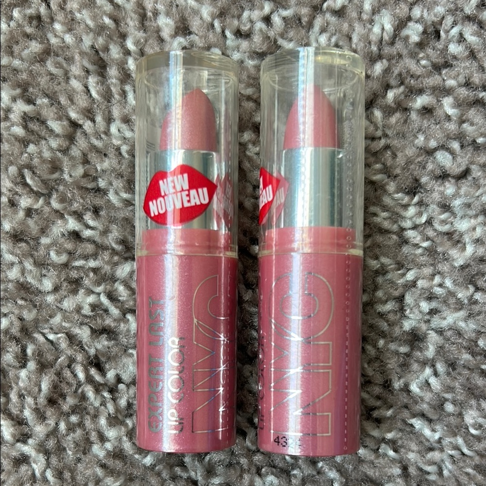Y2K Frosty Iced Pink (438 Candy Rush)  2 lipsticks NWT